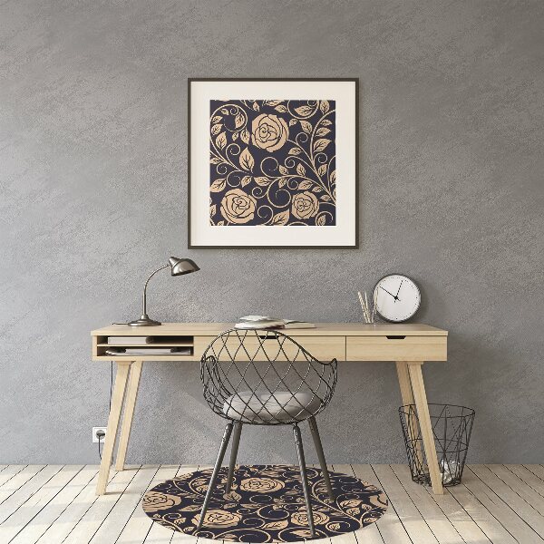 Tappeto per sedia con ruote Rose D'Oro Vintage