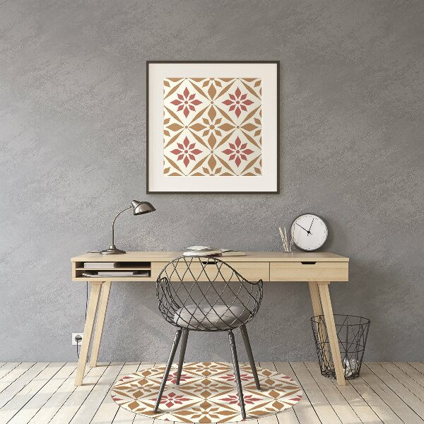Tappeto per sedia con ruote Pattern Floreale