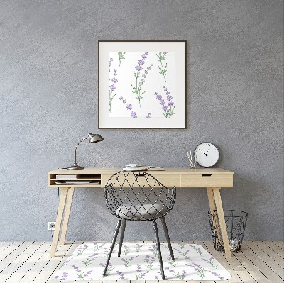 Tappeto per sedia con ruote Fiori Di Lavanda