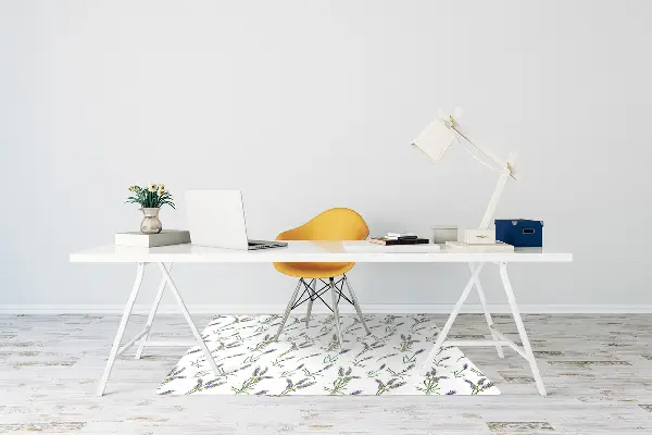 Tappeto per sedia con ruote Fiori Di Lavanda