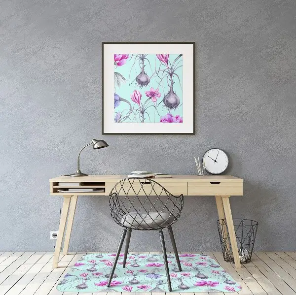 Tappeto per sedia con ruote Crocus Con Cipolle