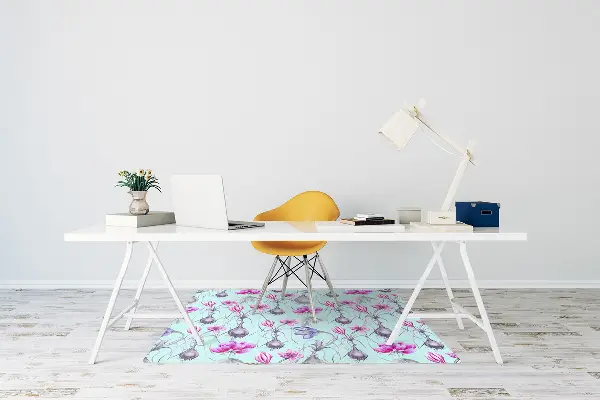 Tappeto per sedia con ruote Crocus Con Cipolle
