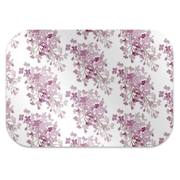 Tappeto per sedia con ruote Fiori Rosa