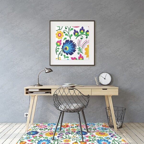 Tappeto per sedia con ruote Arte Popolare