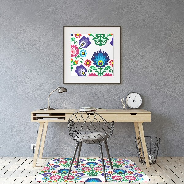 Tappeto per sedia con ruote Pattern Folk