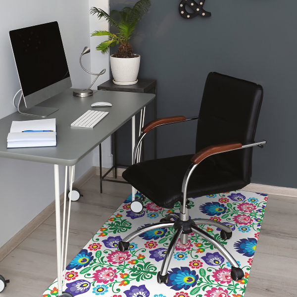Tappeto per sedia con ruote Pattern Folk