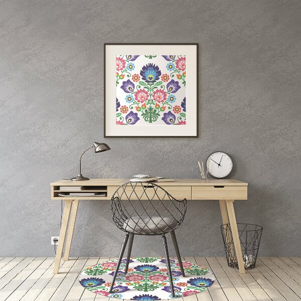 Tappeto per sedia con ruote Pattern Folk
