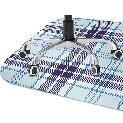 Tappeto per sedia con ruote Tartan