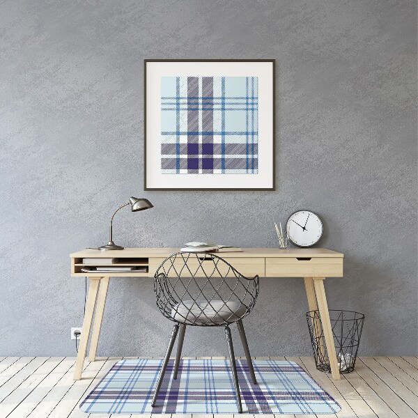 Tappeto per sedia con ruote Tartan
