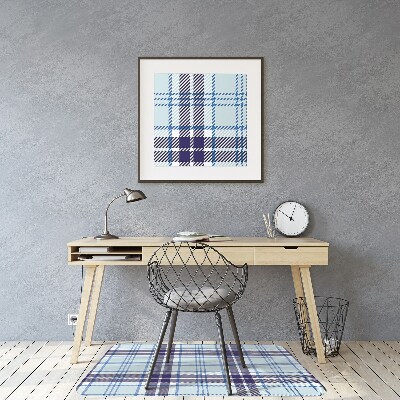 Tappeto per sedia con ruote Tartan