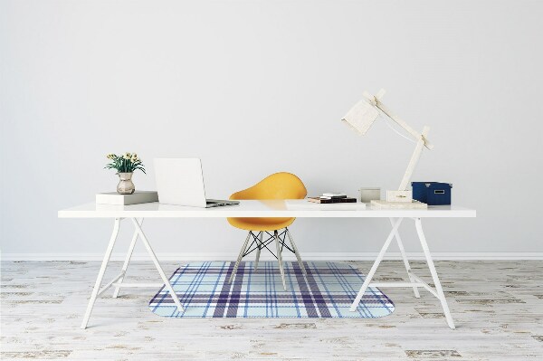 Tappeto per sedia con ruote Tartan