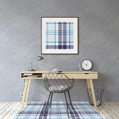 Tappeto per sedia con ruote Tartan