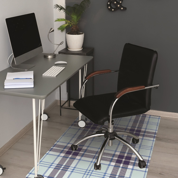 Tappeto per sedia con ruote Tartan