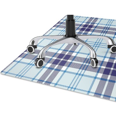 Tappeto per sedia con ruote Tartan