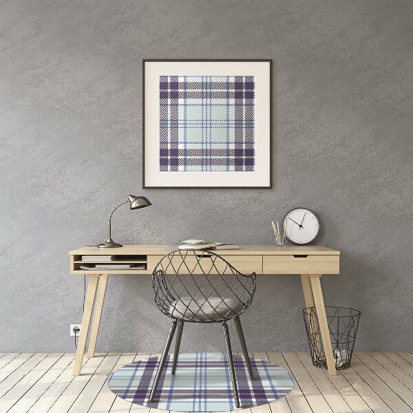 Tappeto per sedia con ruote Tartan