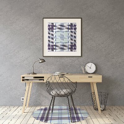 Tappeto per sedia con ruote Tartan