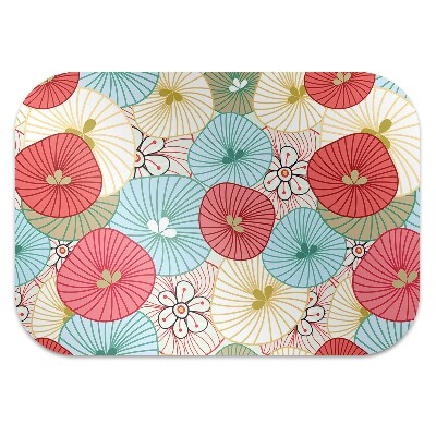 Tappeto per sedia con ruote Pattern Floreale