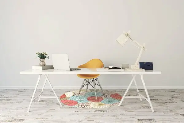 Tappeto per sedia con ruote Pattern Floreale