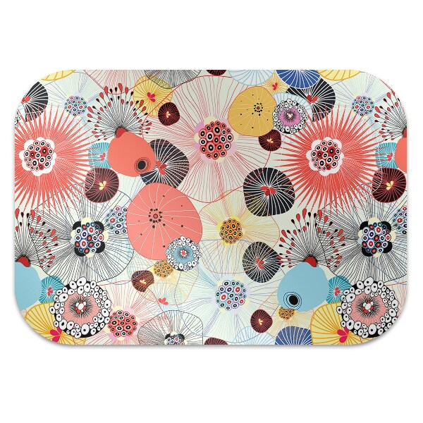 Tappeto per sedia con ruote Pattern Floreale