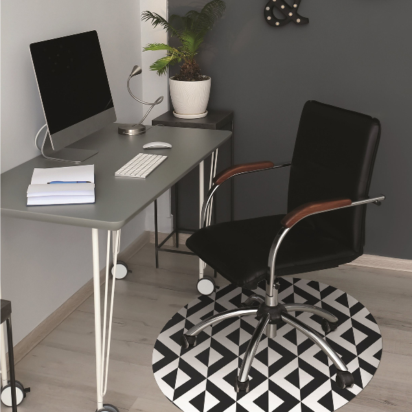 Tappeto sedia ufficio Illusione Geometrica