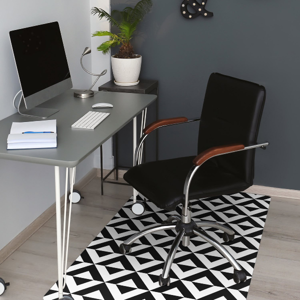 Tappeto sedia ufficio Illusione Geometrica