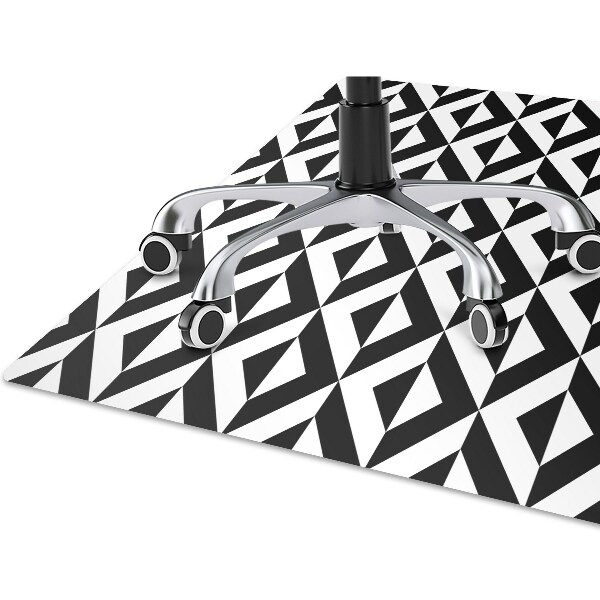 Tappeto sedia ufficio Illusione Geometrica