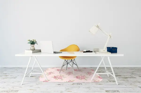 Tappeto per sedia con ruote Bouquet Rosa