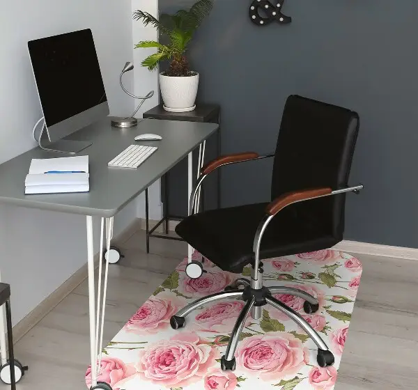 Tappeto per sedia con ruote Belle Rose