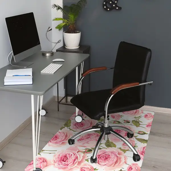 Tappeto per sedia con ruote Belle Rose