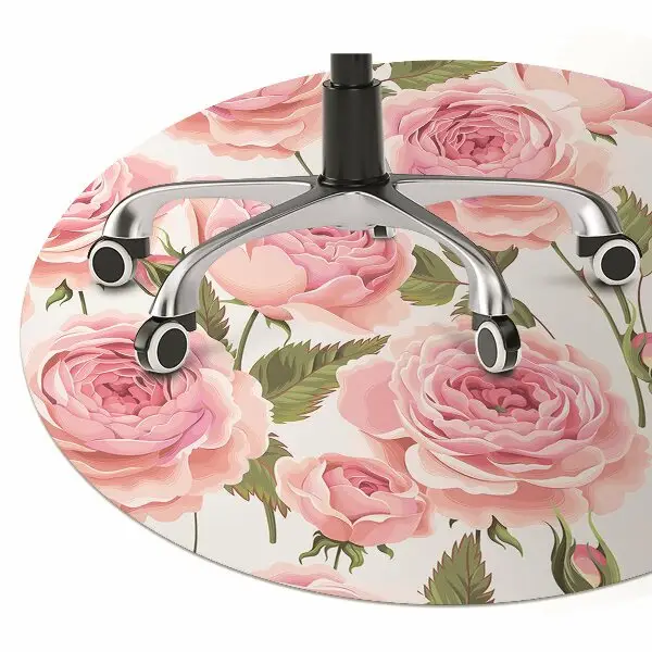 Tappeto per sedia con ruote Belle Rose