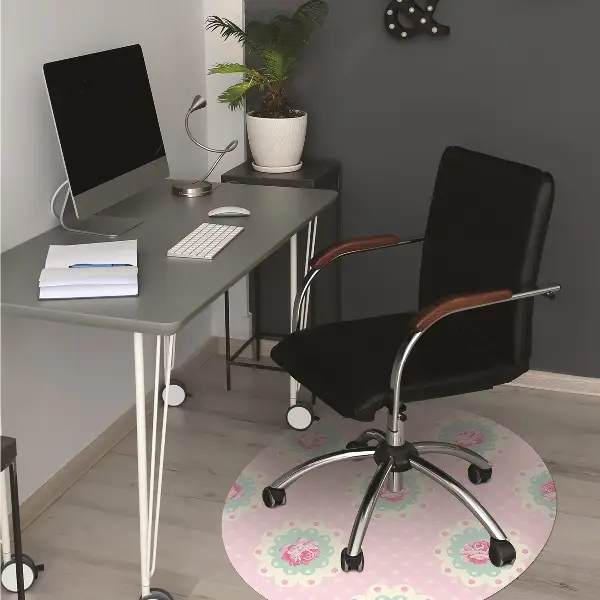 Tappeto per sedia con ruote Rose E Punti