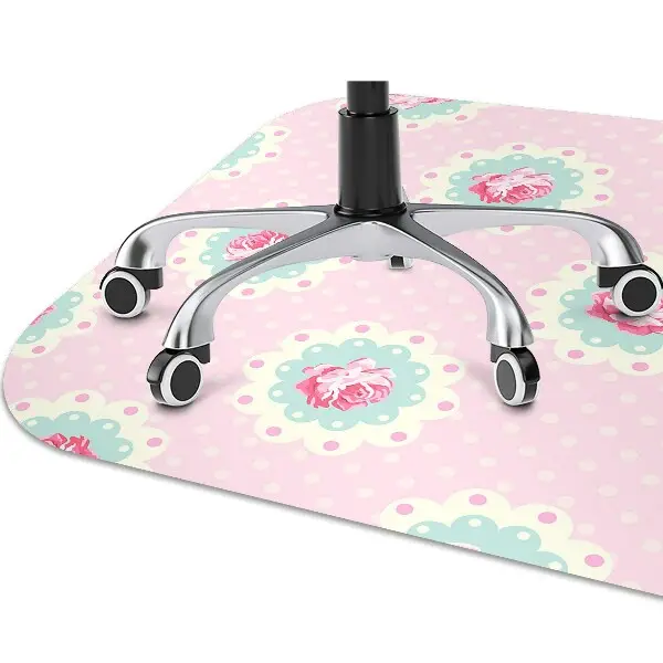 Tappeto per sedia con ruote Rose E Punti