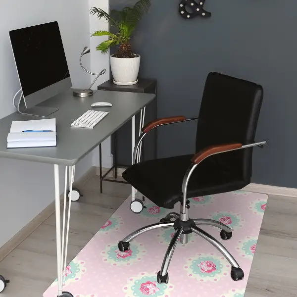 Tappeto per sedia con ruote Rose E Punti