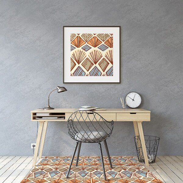 Tappeto salvapavimento Pattern Marrone Etnico