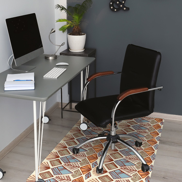 Tappeto salvapavimento Pattern Marrone Etnico