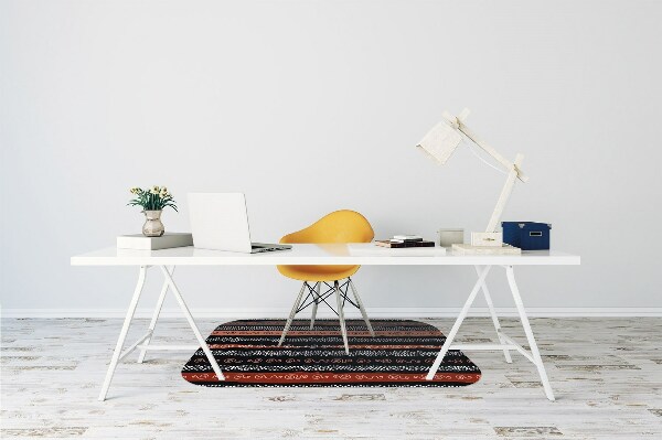 Tappeto per sedia con ruote Schema Tribale