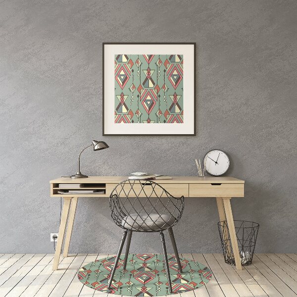 Tappeto per sedia con ruote Pattern Aztec
