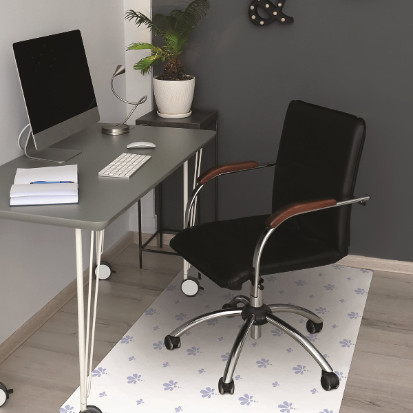 Tappeto per sedia con ruote Pattern Floreale