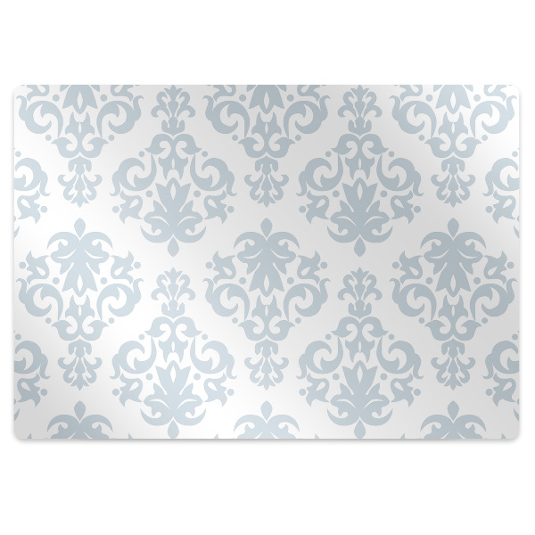 Tappeto per sedia con ruote Ornamento Grigio