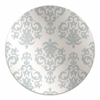 Tappeto per sedia con ruote Ornamento Grigio