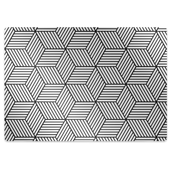 Tappeto sedia ufficio Illusione Geometrica