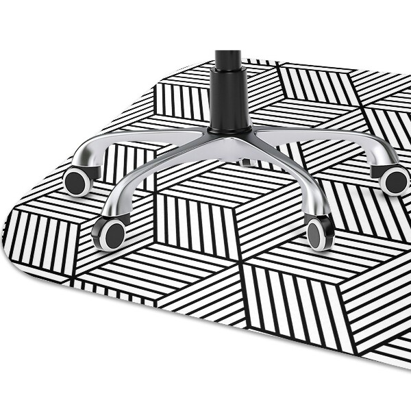 Tappeto sedia ufficio Illusione Geometrica