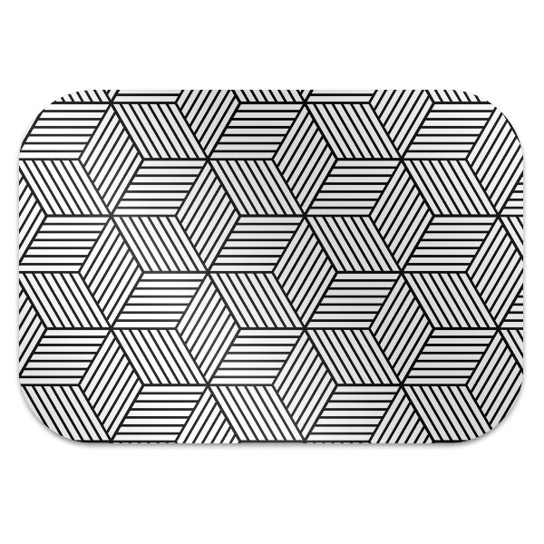Tappeto sedia ufficio Illusione Geometrica