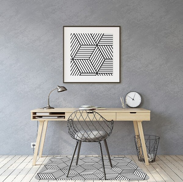 Tappeto sedia ufficio Illusione Geometrica