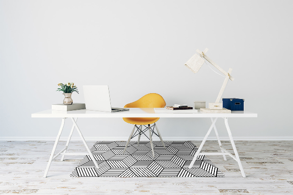 Tappeto sedia ufficio Illusione Geometrica