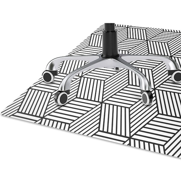 Tappeto sedia ufficio Illusione Geometrica