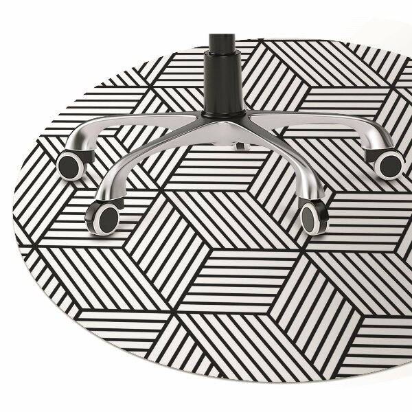 Tappeto sedia ufficio Illusione Geometrica
