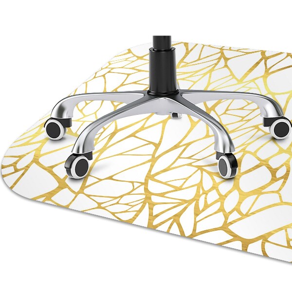Tappeto per sedia con ruote Ornamento Dorato