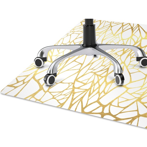 Tappeto per sedia con ruote Ornamento Dorato