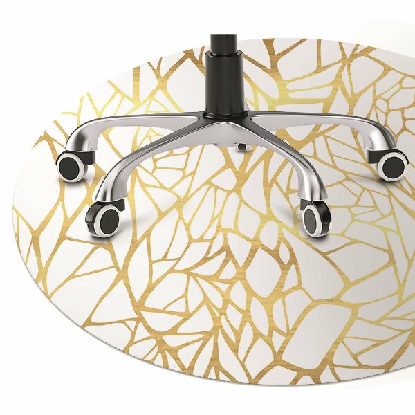 Tappeto per sedia con ruote Ornamento Dorato